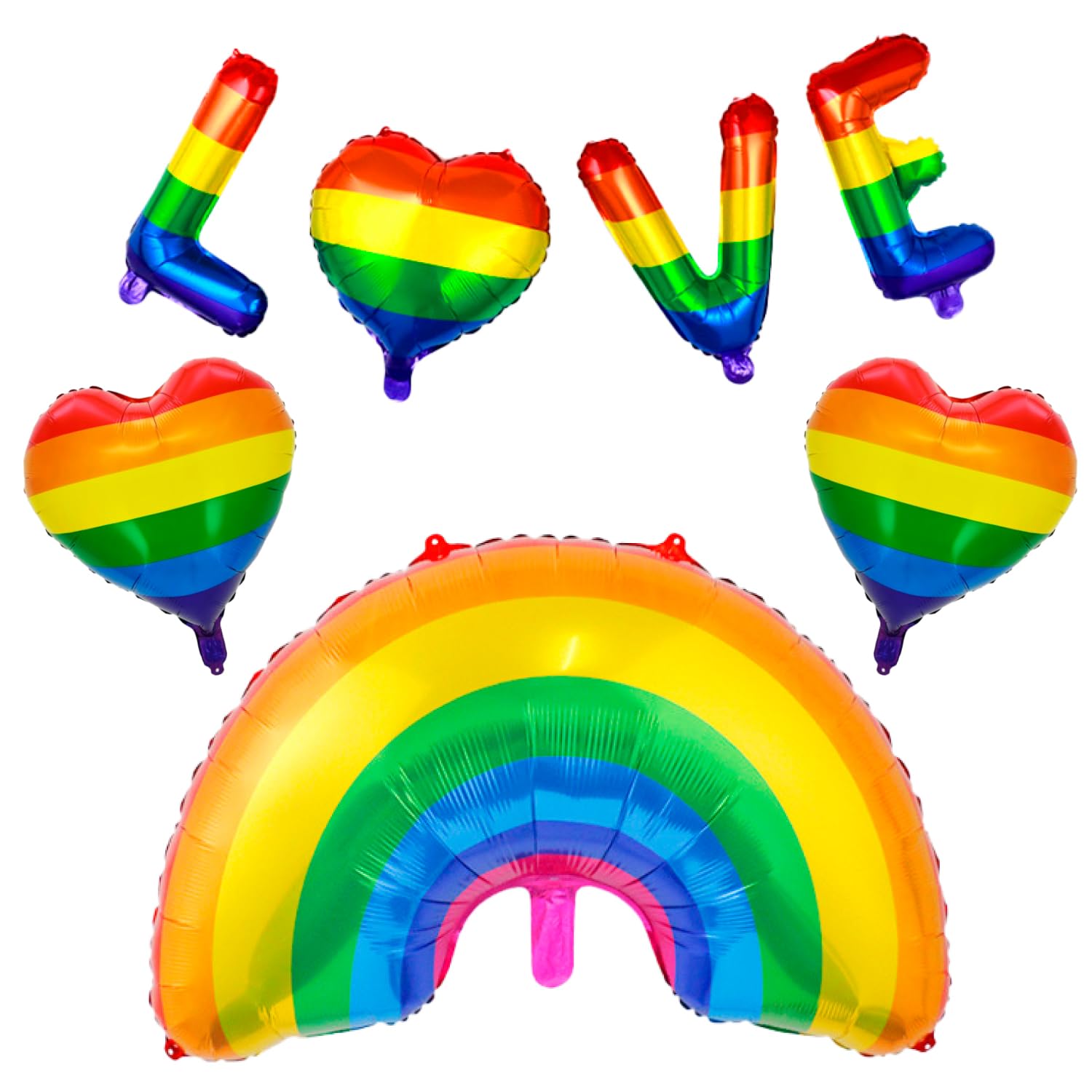 Amazon | 【風船屋】アルミバルーン レインボー バルーン 撮影 夏